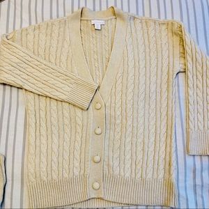 House of Harlow 1960 knit cardigan sweater with crop top